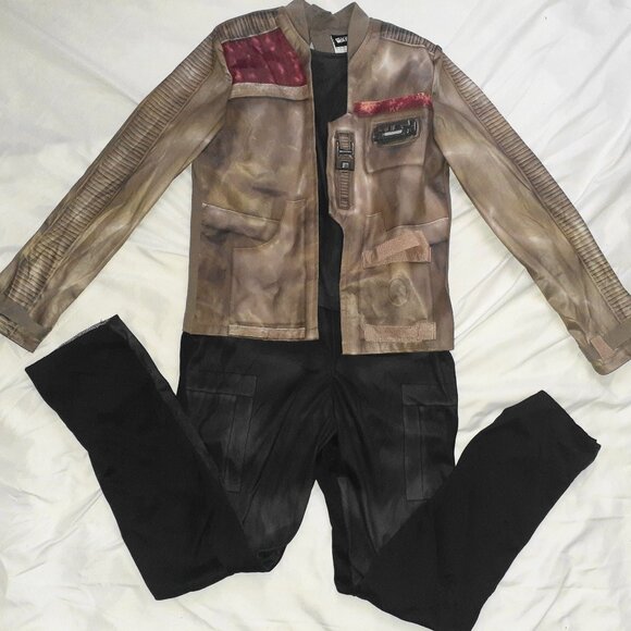 AMSCAN KIDS COSTUME STAR WARS FINN JUMPSUIT COSPLAY OUTFIT-CHILDS SIZE M 8-10 - Picture 1 of 3